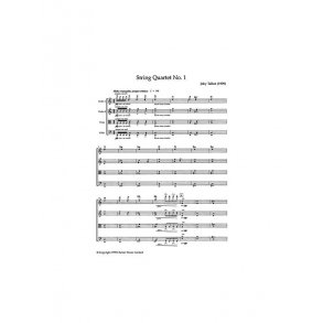 Joby Talbot: String Quartet No.1 (Score And Parts)