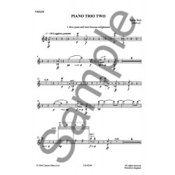 Judith Weir: Piano Trio Two (String Parts)