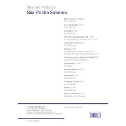Esa-Pekka Salonen: Insomnia For Orchestra (Score)