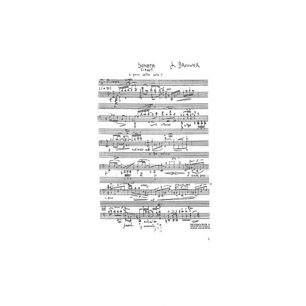 Leo Brouwer: Sonata For Solo Cello