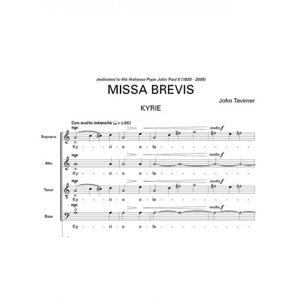 John Tavener: Missa Brevis (Mixed Voices)