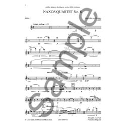 Peter Maxwell Davies: Naxos Quartet No.8 (Parts)