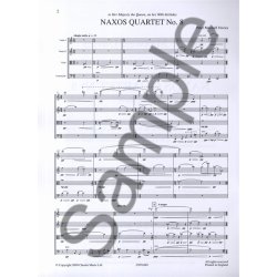 Peter Maxwell Davies: Naxos Quartet No.8 (Score)
