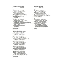 Elizabeth Maconchy: Four Shakespeare Songs