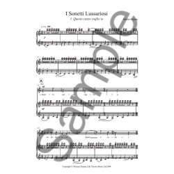 Michael Nyman: I Sonetti Lussuriosi (Vocal Score)