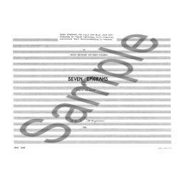 Haflidi Hallgrimsson: Seven Epigrams