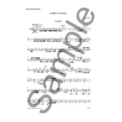 Simon Holt: A Table Of Noises (Percussion Part)