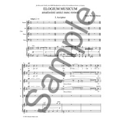 Hans Werner Henze: Elogium Musicum (Vocal Score)
