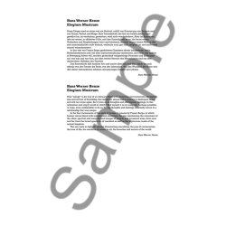 Hans Werner Henze: Elogium Musicum (Full Score)