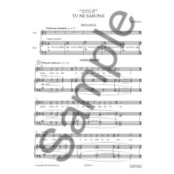 John Tavener: Tu Ne Sais Pas (Vocal Score)