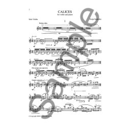 Kaiji Saariaho: Calices For Violin And Piano