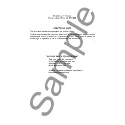 John Tavener: Take Him, Earth, For Cherishing