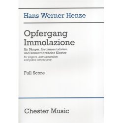 Hans Werner Henze: Opfergang Immolazione (Full Score)