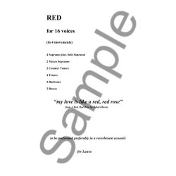 Craig Armstrong: Red For 16 Voices (In Four Movements)