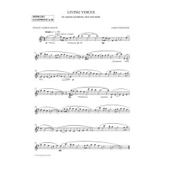 James Whitbourn: Living Voices (Soprano Saxophone Part)