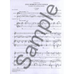 Eric Whitacre: Five Hebrew Love Songs (Score)