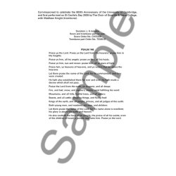 Judith Weir: Psalm 148 (Score)