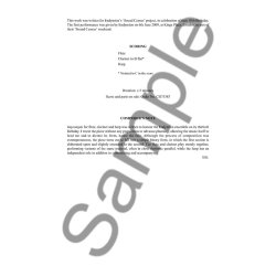 Brian Elias: Impromptu - Flute/Clarinet/Harp