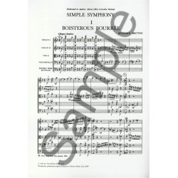 Benjamin Britten: Simple Symphony For String Orchestra - Study Score