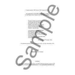 Helen Grime: Nobody Comes (Low Voice/Piano)