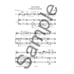 Brian Elias: Two Songs (Verlaine)