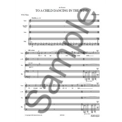 John Tavener: To A Child Dancing In The Wind (Full Score)