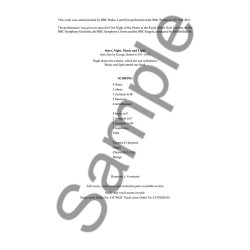 Judith Weir: Stars, Night, Music And Light (A4 Study Score)