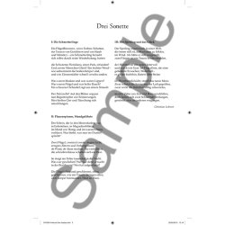 Hans Werner Henze: Drei Sonette (Three Sonnets)