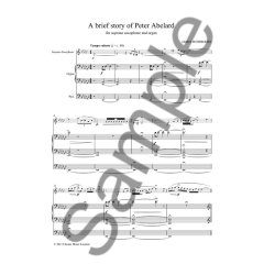 James Whitbourn: A Brief Story of Peter Abelard (Soprano Saxophone/Organ)