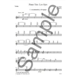 Simon Holt: Piano Trio - Los Ojos (Score/Parts)
