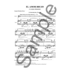 Manuel de Falla: El Amor Brujo (1915 Version) - Vocal Score