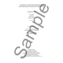 Brian Elias: Electra Mourns (Vocal Score)