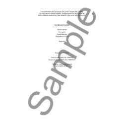 Brian Elias: Electra Mourns (Score)