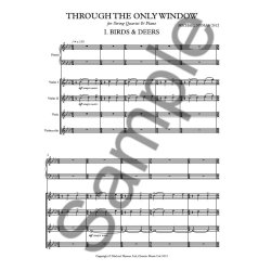 Michael Nyman: Through The Only Window - String Quartet &amp; Piano (Score/Parts)