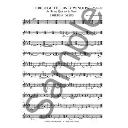Michael Nyman: Through The Only Window - String Quartet &amp; Piano (Score/Parts)