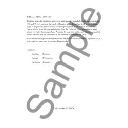 William Busch: Three Pieces