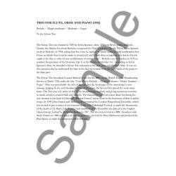 Lennox Berkeley: Trio For Flute, Oboe And Piano