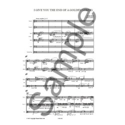 Judith Weir: I Give You The End Of A Golden String (Study Score)