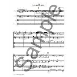 Joby Talbot: Genus Quartet (For String Quartet)