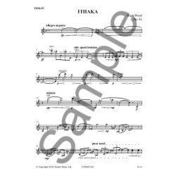 Hugh Wood: Ithaka - Trio For Violin, Viola And Cello (Parts)