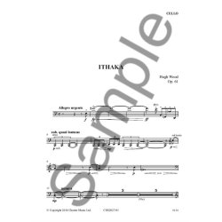 Hugh Wood: Ithaka - Trio For Violin, Viola And Cello (Parts)