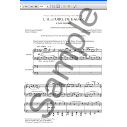 Francis Poulenc: L?Histoire De Babar (For Narrator & Piano Duet ? One Piano, 4 Hands)