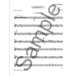 John Harle: Lookout! (Soprano Saxophone And Double Bass Parts)