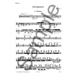 Simon Holt: 3rd Quartet (Parts)
