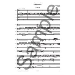 Simon Holt: 3rd Quartet (Score)