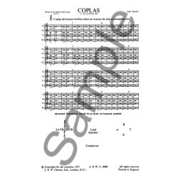 John Tavener: Coplas (Vocal Score/CD)
