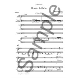 Bryce Dessner: Murder Ballades (Full Score)