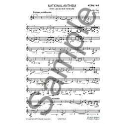 Judith Weir: National Anthem With Leicester Fanfare (Brass Parts)