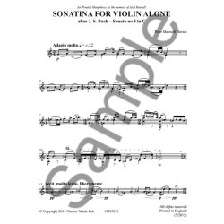 Peter Maxwell Davies: Sonatina For Violin Alone
