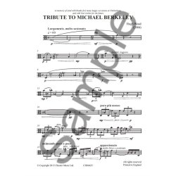 Hugh Wood: Tribute To Michael Berkeley